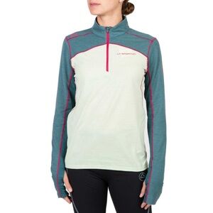 La Sportiva Women's Swift Long Sleeve - Celadon/alpine
